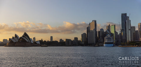 Sunrise morning overlooking Opera House- Australia Sydney